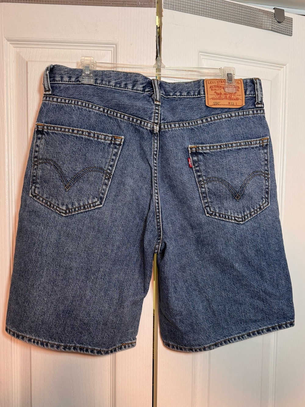 Levi’s Jean shorts 100% cotton size 33 waist longer inseam no stretch